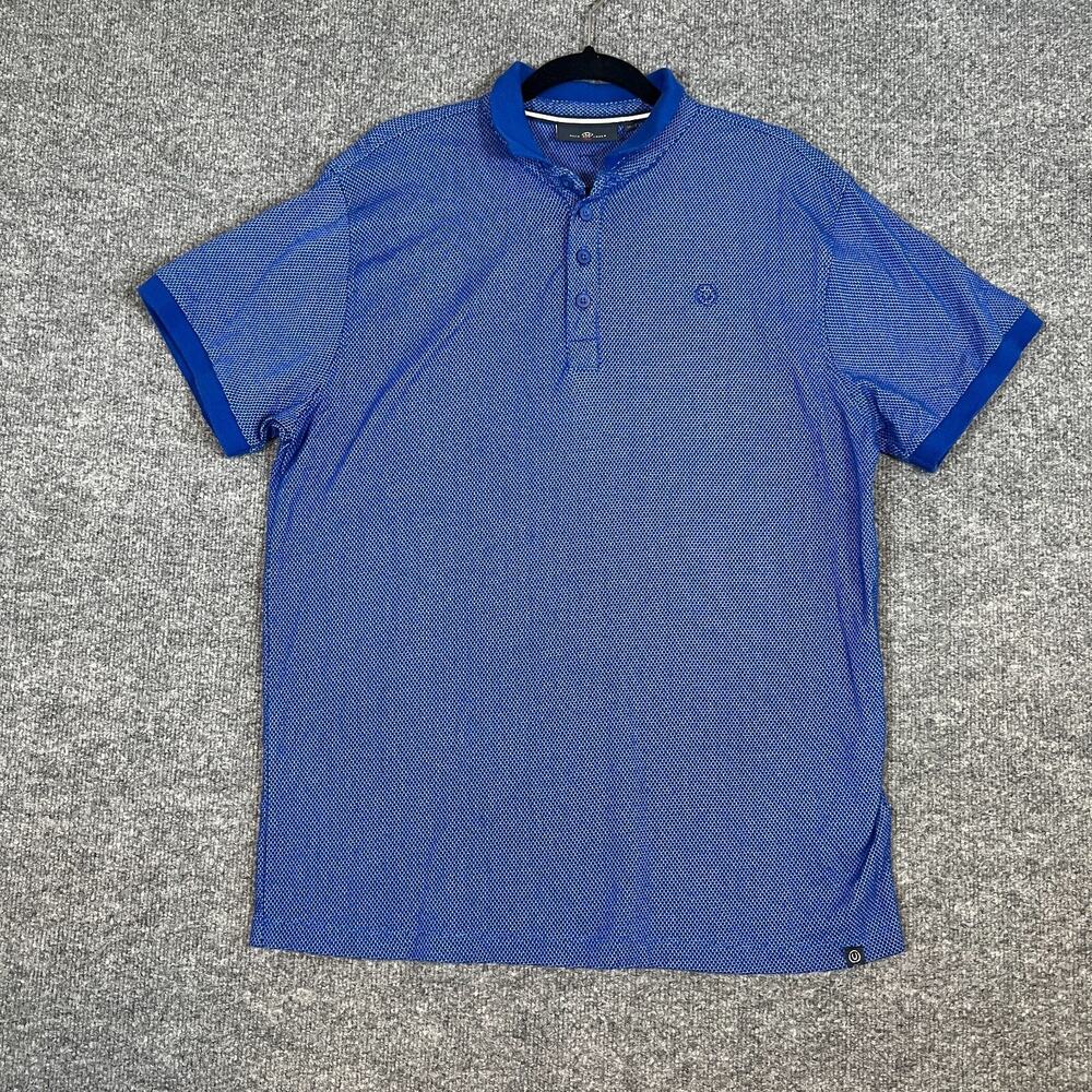 Duck And Cover Shirt Mens‎ XL Blue Polo Shirt Golf Comfort Short Sleeve